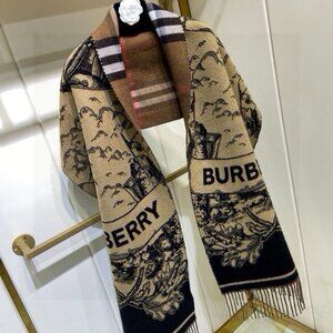 Burberry Warhorse Double-Sided Long Scarf